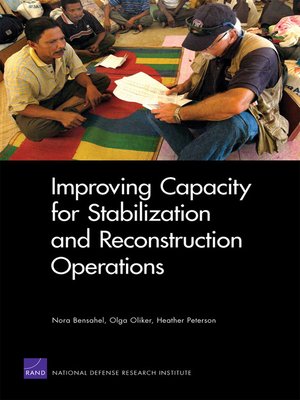 cover image of Improving Capacity for Stabilization and Reconstruction Operations